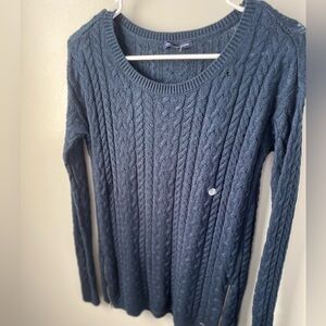 NWOT American Eagle navy knit sweater small